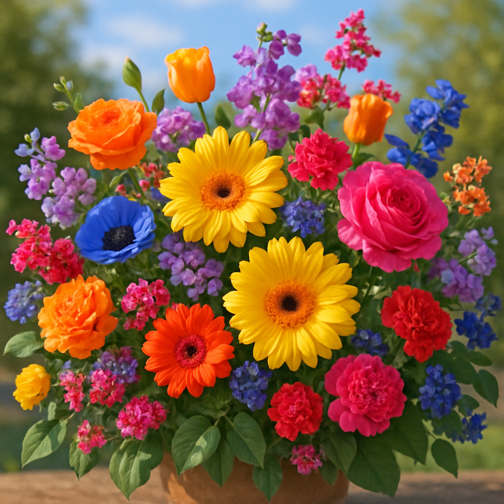 A beautiful arrangement of fresh flowers